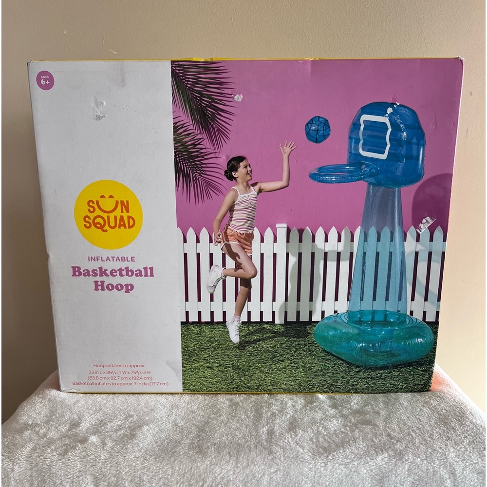 Sun Squad Inflatable Basketball Hoop